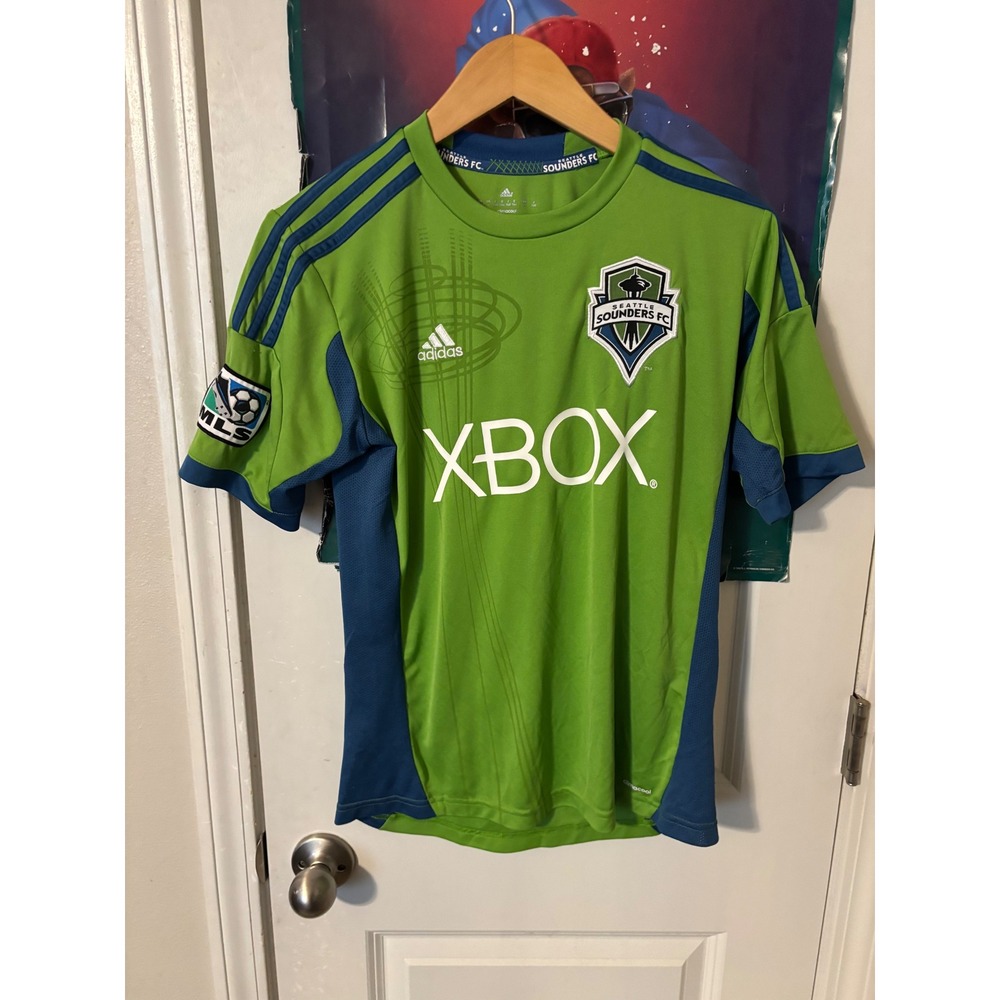 Adidas Seattle Sounders FC Xbox Jersey Mens Large Green MLS Soccer Shirt